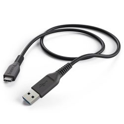 Hama 00201594 ADATKÁBEL USB 3.1 GEN 1, TYPE-C/USB A, 1M, FEKETE