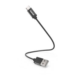 Hama 00201600 ADATKÁBEL USB TYPE-C,  0,2M, FEKETE