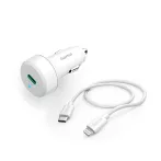   Hama 00201611 AUTÓS TÖLTŐ (PD) 20W+LIGHTNING - USB TYPE-C ADATKÁBEL