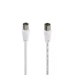 Hama 00205031 ANTENNAKÁBEL 75dB, FEHÉR 10,0M