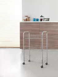 Metaltex MX340103 LUGANO 3 POLCOS GURULÓS TÁROLÓ