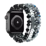   Mybandz 56700 APPLE WATCH GYÖNGYÖS FÉM ÓRASZÍJ-FEKETE /40/41 ÉS 42 MM