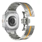   Mybandz 65041 SPACE FÉM ÓRASZÍJ-EZÜST-NARANCS/SAMSUNG GALAXY WATCH ULTRA