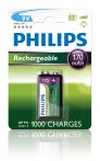 Philips 9VB1A17/10 ELEM TÖLTHETŐ 9V 170 mAh 1-BLISZTER