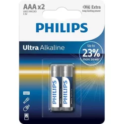 Philips LR03E2B/10 ELEM ULTRA ALKALI AAA 2-BLISZTER