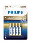 Philips LR03M4B/10 ELEM PREMIUM ALKALI AAA 4-BLISZTER