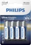 Philips LR6E4B/10 ELEM ULTRA ALKALI AA 4-BLISZTER