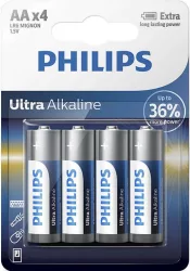 Philips LR6E4B/10 ELEM ULTRA ALKALI AA 4-BLISZTER