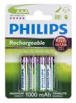   Philips R03B4RTU10/10 ELEM TÖLTHETŐ AAA 1000 mAh 4-BLISZTER (READY TO USE)