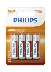 Philips R6L4B/10 ELEM LONGLIFE AA 4-BLISZTER
