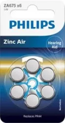 Philips ZA675B6A/00 ELEM HALLÓKÉSZHEZ CINK-LEVEGŐ 1.4V 6-BLISZTER