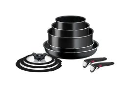 Tefal L1539053 SERPENYŐ SZETT INGENIO 6 EASY COOK N CLEAN BLACK 10 RÉSZES