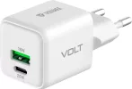   Yenkee YAC G38 HÁLÓZATI TÖLTŐ, 20W, 1 USB-C, 1 USB-A, FEHÉR