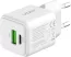 Yenkee YAC G38 HÁLÓZATI TÖLTŐ, 20W, 1 USB-C, 1 USB-A, FEHÉR